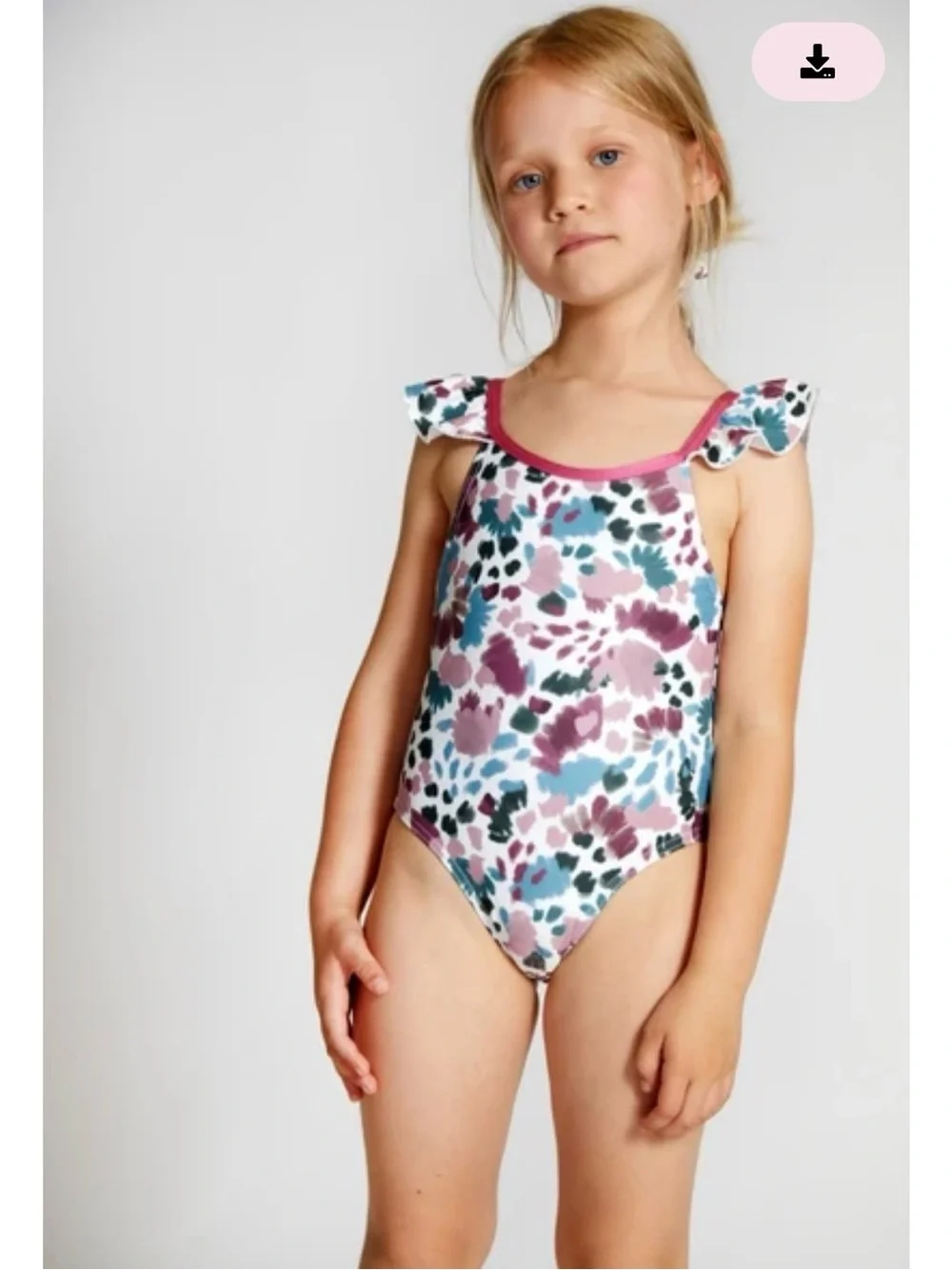 SUNCRACY RUFFLES PALERMO MULTICOLOR SWIMSUIT Size 4y
